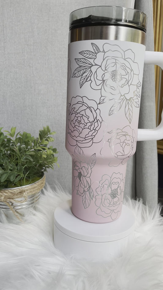 40 oz Laser Engraved Vacuum Insulated Tumbler